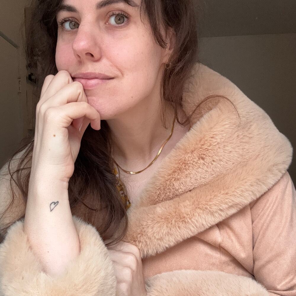 Penny Lane Faux Suede & Faux Fur Coat Boho Almost Famous 1970s Vibe — M - Picture 3 of 15